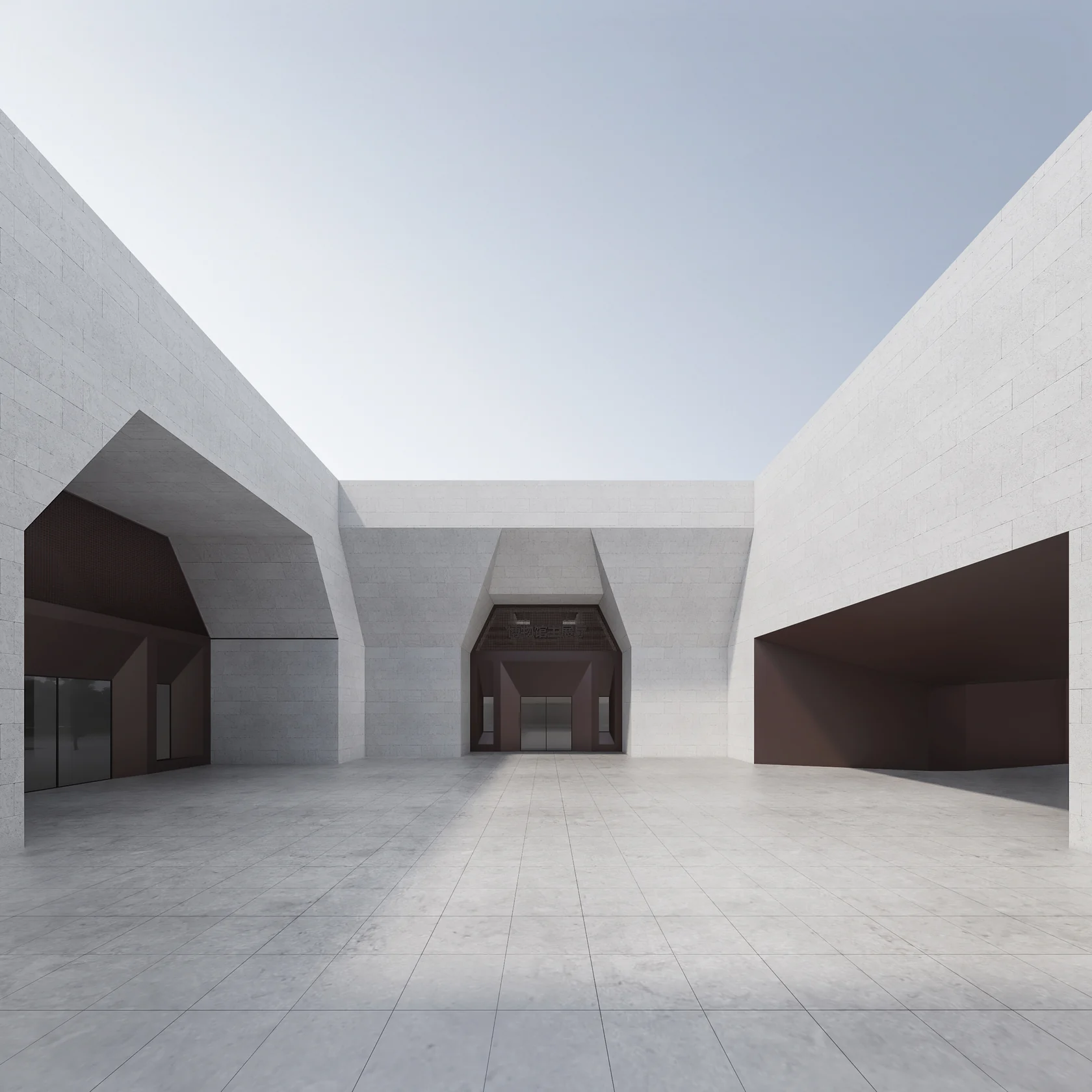 Museum entry sequence.